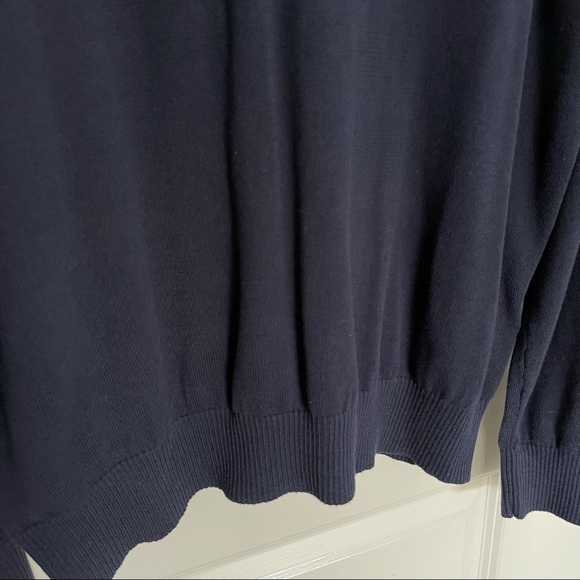 Tommy Hilfiger ESSENTIAL V-NECK SWEATER! Dark Blue! Size M ! Newer Worn!🔥👌🏾 - Picture 6 of 9